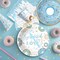 Blue Donut Baby Shower Sprinkle Tableware Set – Serves 24 Guests
